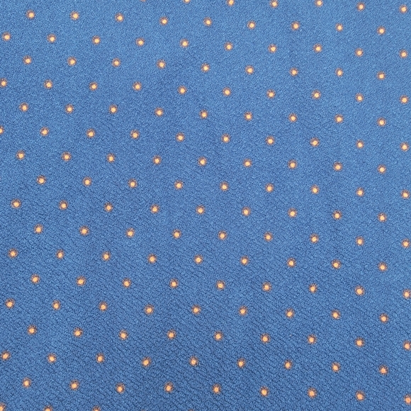 LulaRoe Cassie Pencil Skirt Size M with flattering waistband Blue, Orange Dots - Picture 3 of 6